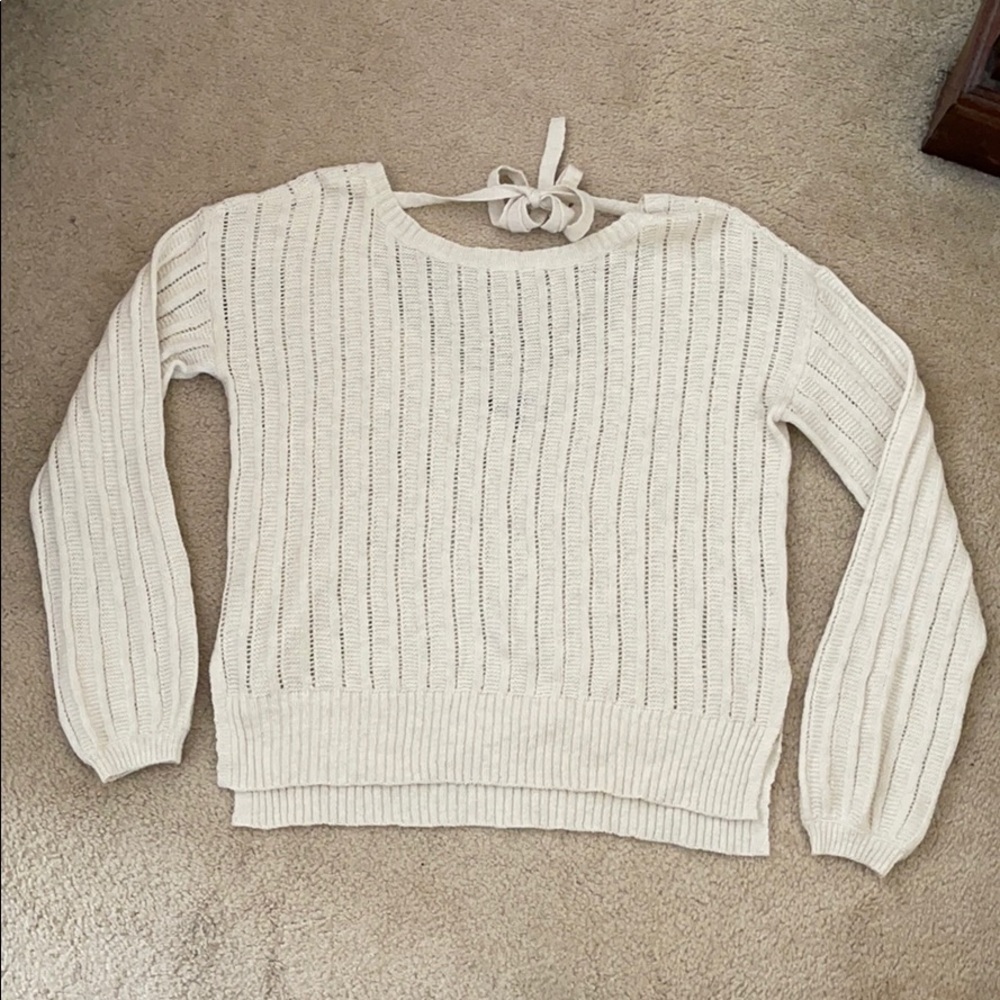 Cream sweater
